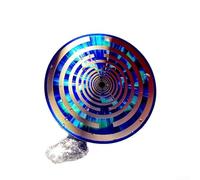 Lakhovsky MWO Disk: Polarizing Energy Disc with Double-Sided Gold Coil for Color Therapy, Chakra Balance, Meditation and Spiritual Healing, 10cm