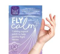 Laki Naturals Fly Calm Patch (Pack of 8) - Relax Nerves, Support Stress, Ease Your Mind for Happy Air Travel - Natural Ingredients to Support Airplane Stress - Calm Your Fear of Flying Naturally