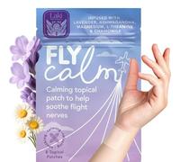 Laki Naturals Fly Calm Patch (Pack of 8) - Relax Nerves, Support Stress, Ease Your Mind for Happy Air Travel - Natural Ingredients to Support Airplane Stress - Calm Your Fear of Flying Naturally