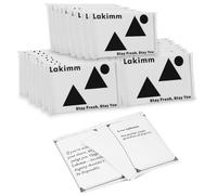 Lakimm 50 Packs Travel Size Tissue Pocket Slim Pack Facial 4 Ply Wallet Size Pocket Tissues for Travel Wedding Party Favors (Black)