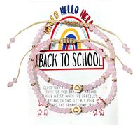 LAKIYOYO Back to school Bracelets Best Friend Friendship Bracelets for 2, BFF Matching Heart Butterfly Bracelets Set First Day of School Gifts, other, other