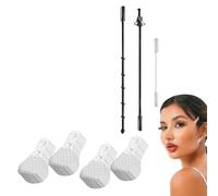 LAKJUOZ Pack of 80 Invisible Facelift Stickers for Women, Facelift Tape, V Shape Face Lift, Conceal Wrinkles, Skin Tightening, Face Lifting Tape Stickers with 3 Cords for Women