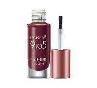 Lakme 9to5 Primer + Gloss Nail Colour 6ml by Glowrity (Mulberry Bush)