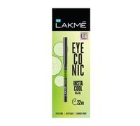 Lakme Eyeconic Insta Cool Kajal - Deep Black, 0.35g, Cooling, Smudge-Proof & Waterproof Eyeliner with Cucumber Seed Extract