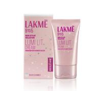 Lakme Lumi Lit Cream - Face Cream with Moisturizer + Highlighter, enriched with Niacinamide & Hyaluronic Acid by Glowrity (Silver Shimmer)