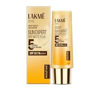 Lakme Sun Expert Dry Matte Fluid SPF 50++++ Sunscreen with 1% niacinamide & ceramide, for oily skin & combination skin 50ml