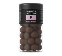 LAKRIDS BY BÜLOW - F - Dark & Sea Salt - 295g - Chocolate Coated Gourmet Liquorice Crafted in Denmark