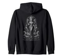 Lakshmi Hindu Goddess Of Wealth Prosperity Zip Hoodie