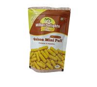 Lakshmi Stores - Delights Quinoa Puff Cheese & Herbs 30G, Crispy Quinoa Snacks, Healthy Puffed Grain Bites, Ready to Eat Savoury Snack, Kids Lunch Box Snack,