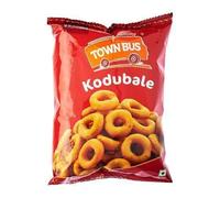 Lakshmi Stores - GRB Town Bus Rice Kodubale 170g | Crispy South Indian Rice Snack | Traditional Kodubale Rings | Ready to Eat Savoury Namkeen | Tea Time Evening Munching Food