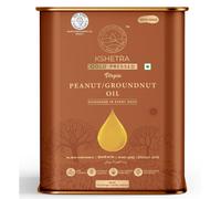 Lakshmi Stores - Kshetra Cold Pressed Virgin Peanut/Groundnut Oil, Non GMO, Unrefined, Pure & Natural, 1 Litre
