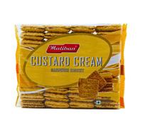 Lakshmi Stores - Maliban Custard Cream Biscuits 500g - Vanilla Custard Sandwich Cookies, Sweet Cream Filled Tea Biscuits, Sri Lankan Snack for Tea Time, Kids Treat, Party Snack