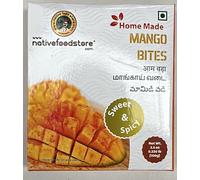 Lakshmi Stores - Native Food Store Homemade Mango Bites, Sweet & Spicy, Chewy Dried Mango Chunks, Traditional Indian Fruit Snack, 100g