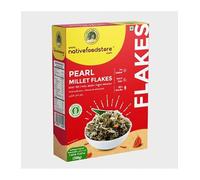 Lakshmi Stores Pearl Millet Flakes 500g | Bajra Poha & Kambu Aval | Healthy Breakfast Cereal | Quick Cooking, High Fibre, Vegetarian Grain