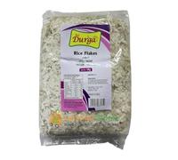 Lakshmi Stores Sri Durga Thick Rice Flakes 500g | White Poha Aval | Flattened Beaten Rice for Indian Breakfast, Upma & Chivda Snacks