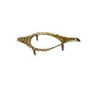 LAKSHMI'S EAGLE® Brass Shankh Stand Indian Religious Pooja Samagri Handcrafted Shankh Holder Item Hindu Figurine Temple Decoration Sculpture Decorative Ornament Idol Religious Hindu Gift