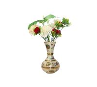 LAKSHMI'S EAGLE Brass Vase Decorative Centrepiece Gold Vase Handmade Office Décor Vase For Table Home Décor Modern Farmhouse Bookshelf Mantle Christmas Decoration