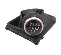 LAKUYRD Car Shift Knob Compatible with for A4 S4 B8 Car Styling 12mm Gear Shift Knob Gaiter Boot Lever Handle Head Dustproof Cover