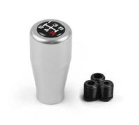 LAKUYRD Compatible with Manual Transmission Gear Level Knob Shift 5 Speed Gear Shift Knob Aluminium Universal Racing Shift Lever M8 M10 M12 Car Shift knob(Silver 7cm A)
