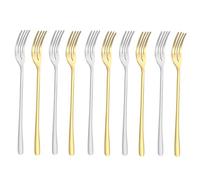 LAKYMIE 12pc Stainless Steel Dinner Forks, 6.1 Inch, Dishwasher Safe, Multi-Purpose
