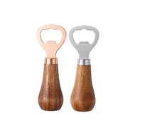 LAKYMIE 2Pcs Bartender Bottle Openers Wooden Handle Beer Bottle Opener Bar Accessories for Pub Outdoor Restaurant Kitchen