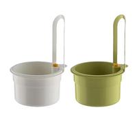 LAKYMIE 2pcs Plastic Kitchen Sink Strainer Basket Hanging Faucet Food Waste Catcher Self-Cleaning Garbage & Leftover Filter, Kitchen Sink Accessories