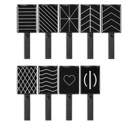 LAKYMIE 9pcs Cat Eye Magnet Pen 3D Magnetic Nail Art Tool for DIY Creates Vibrant Cat Eye Effect, Professional Manicure Accessory