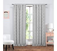 Lala + Bash Privacy Curtain, Machine Washable in Cold Water, use only Non-Chlorine Bleach, Tumble Dry Low and Warm Iron as Needed, Multi, 37x84 (2 Pieces)