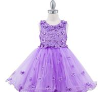 Lala & Erina Daisy Dress - Lavender - 8 years