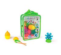 Lalaboom - Preschool Educational Beads - Montessori Shapes and Colors Construction Game and Learning Toy for Babies and Children from 10 Months to 4 Years Old - BL230, 28 Pieces,Multicolor,Large