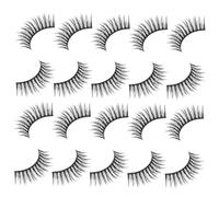 LALADEFIEE 10 Pairs Natural Look Individual False Eyelashes Extensions for Women Crossed Wispy Cluster Lashes for Everyday Makeup Wedding Party and Special Occasions