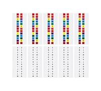 LALADEFIEE 10 Sheets Colorful Alphabet Sticky Index Tabs Pet Material Small Page Flags Writable Page Markers Easy to Use and Carry for Reading and Schools, Exquisitely Crafted Index Labels