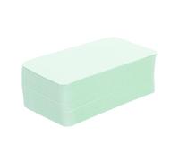 LALADEFIEE 100pcs Blank Flash Cards, Blank Note Cards, 3x2 Inch, Green, Rounded Corners, Matte Finish, for Vocabulary Learning and Writing, Students and Office Workers