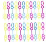 LALADEFIEE 100Pcs Bubble Blower Sticks Fun Outdoor Bubble Wand Plastic for Teens Random Colors Random Color