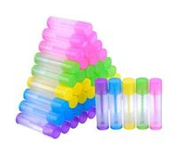 LALADEFIEE 100Pcs Empty Lip Gloss Tubes, Refillable PP Lip Balm Containers for Homemade DIY, Pack of 100