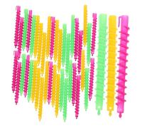 LALADEFIEE 100pcs Perm Rods Kit for Long Hair Spiral Curling Rods Hair Curlers Rollers Salon Perm Rollers