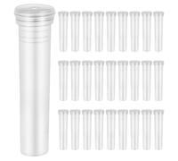 LALADEFIEE 100pcs Plastic Flower Water Storage Tubes with Soft Feel and Fine Workmanship, Decorative Tube Vases for Roses and Flower Root Crops, for Home and Shopping Mall Exhibition Decor