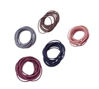 LALADEFIEE 100pcs Seamless Elastic Hair Ties for Women Soft Cloth and Rubber Band Hair Rope with Simple Design for Everyday Wear and Holding in Place