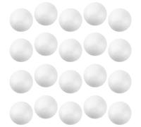 LALADEFIEE 100pcs White Polystyrene Foam Craft Balls 4cm Diameter Round Spheres Can be Painted and Pinned for Party Decorations DIY Arts and Wedding Projects