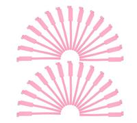 LALADEFIEE 100pcs Wristbands Disposable Blank Writable PVC Wristband Pink Waterproof Highly Visible for Hospitals and Facilities Id Bands
