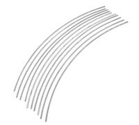 LALADEFIEE 10pcs 2.0mm White Copper Guitar Fret Wires for Classical Folk Guitars 200mm Luthier Tool Set for Repair and Fretboard Replacement