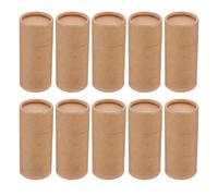 LALADEFIEE 10Pcs 20Ml Kraft Paper Tube Essential Oil Bottle Packaging Box Round Cardboard Container Cylinder for Wrapping and Aromatherapy Storage
