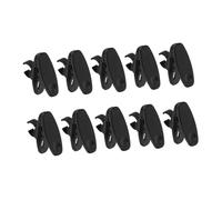 LALADEFIEE 10pcs Adjustable Microphone Clips for Shirt 10mm Single Mount Lapel Mic Holders for Podcast and Presentation Use