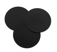 LALADEFIEE 10pcs Black Acrylic Miniature Bases for Doll Display with Smooth and Polished Surface, Circular Shape, Easy to Use DIY Material for Miniature Models and Tabletop War Game Scenes