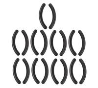 LALADEFIEE 10pcs Black Silicone Eyelash Display Strips Good Elasticity and Reusable Design, 9.5x6.8x0.8cm Eyelashes Graft Tools for Professional Makeup and Beauty Use