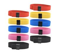 LALADEFIEE 10pcs Book Straps Lunch Box Band Elastic Nylon Stretchable Band for Notebooks and Meal Plan Containers, Classroom Organising Items