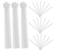 LALADEFIEE 10pcs DIY Folding Fan Frame Portable Blank Handheld Fan Material Kit for Wedding Crafting with Smooth Lines Easy to Decorate and Store