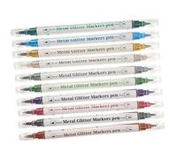 LALADEFIEE 10pcs Double-ended Nail Art Pens Manicure Markers Nail Graffiti Brush Set for DIY and Dotting Tools for Home and Salon Use