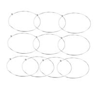 LALADEFIEE 10pcs E-1st Steel Acoustic and Electric Guitar Replacement Strings, Instrument Metal Strings Set for Folk and Classical Guitar Players