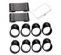 LALADEFIEE 10pcs Finger Sleeve Drum Stick Drag Accessories Kit Storage Box Hand Drums Adults Practice